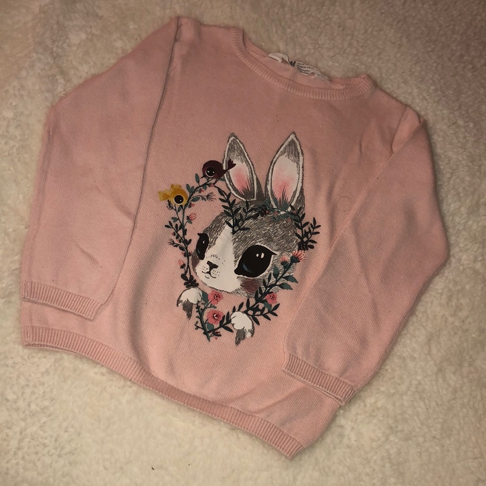 Pink Bunny Rabbit Sweater